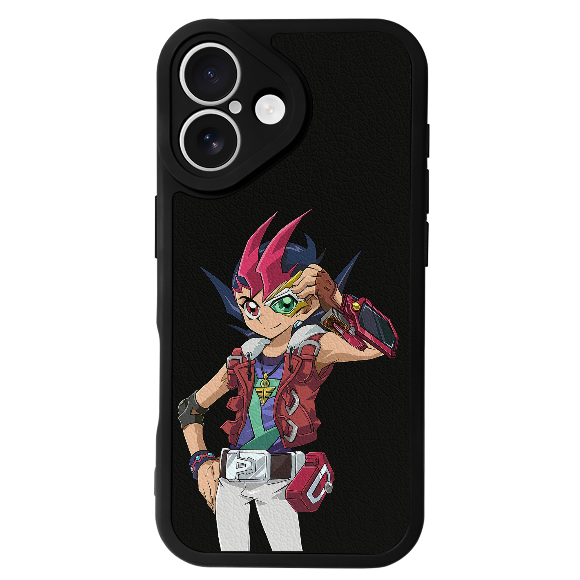 遊☆戯☆王 Yu-Gi-Oh! 【iPhone 16シリーズ対応】シリコンスマホケース（レザー調） 材質：シリコン